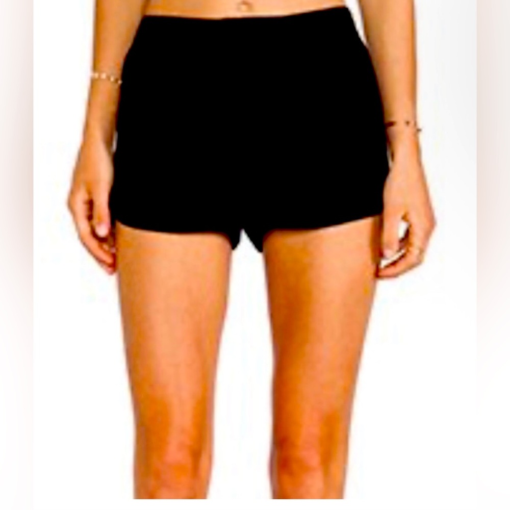 Theory Black Crepe Short, Size 8